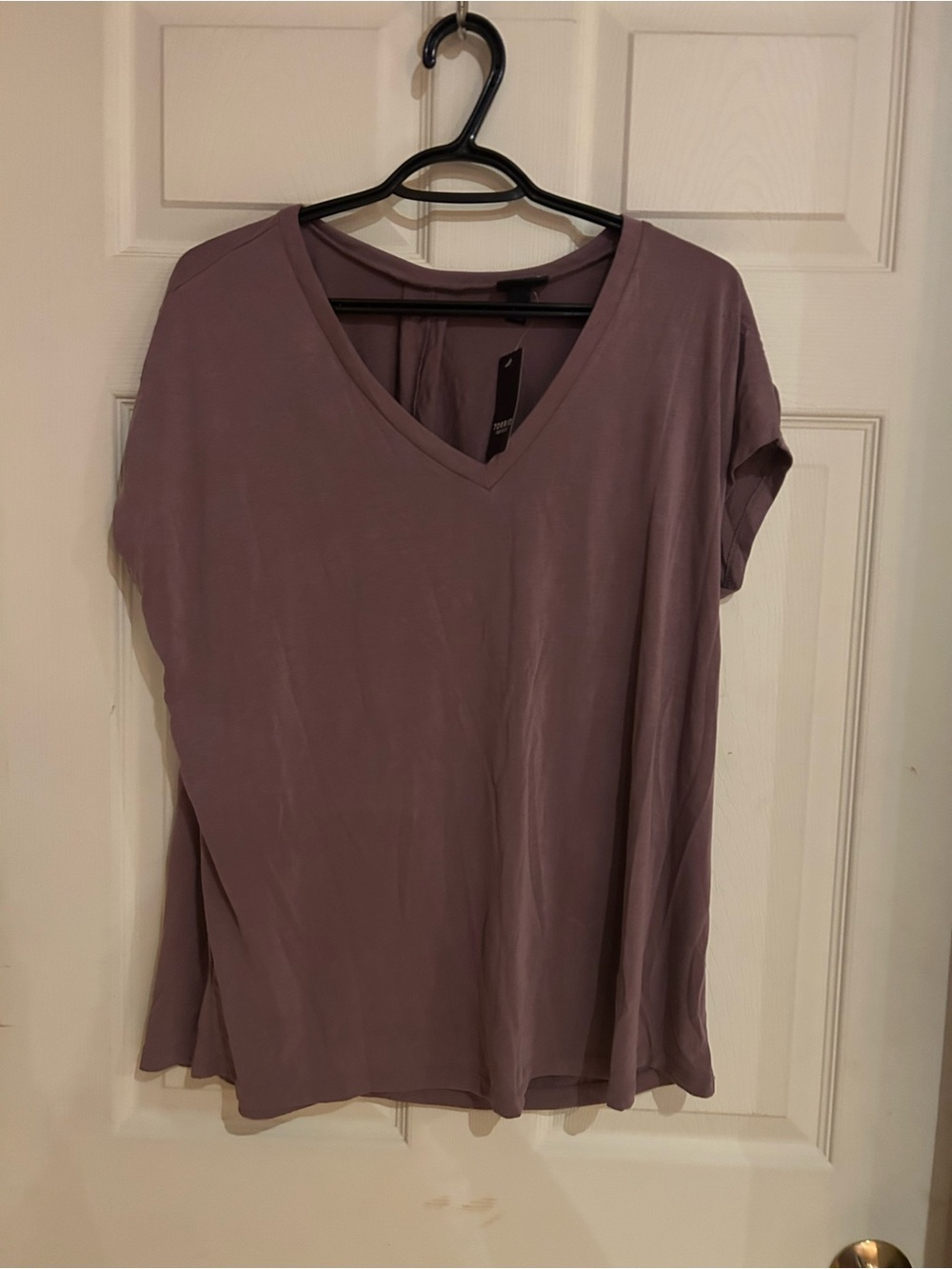 NWT Torrid Flint Cupro Cowl Collar Top Mauve Size 00=10=M/L